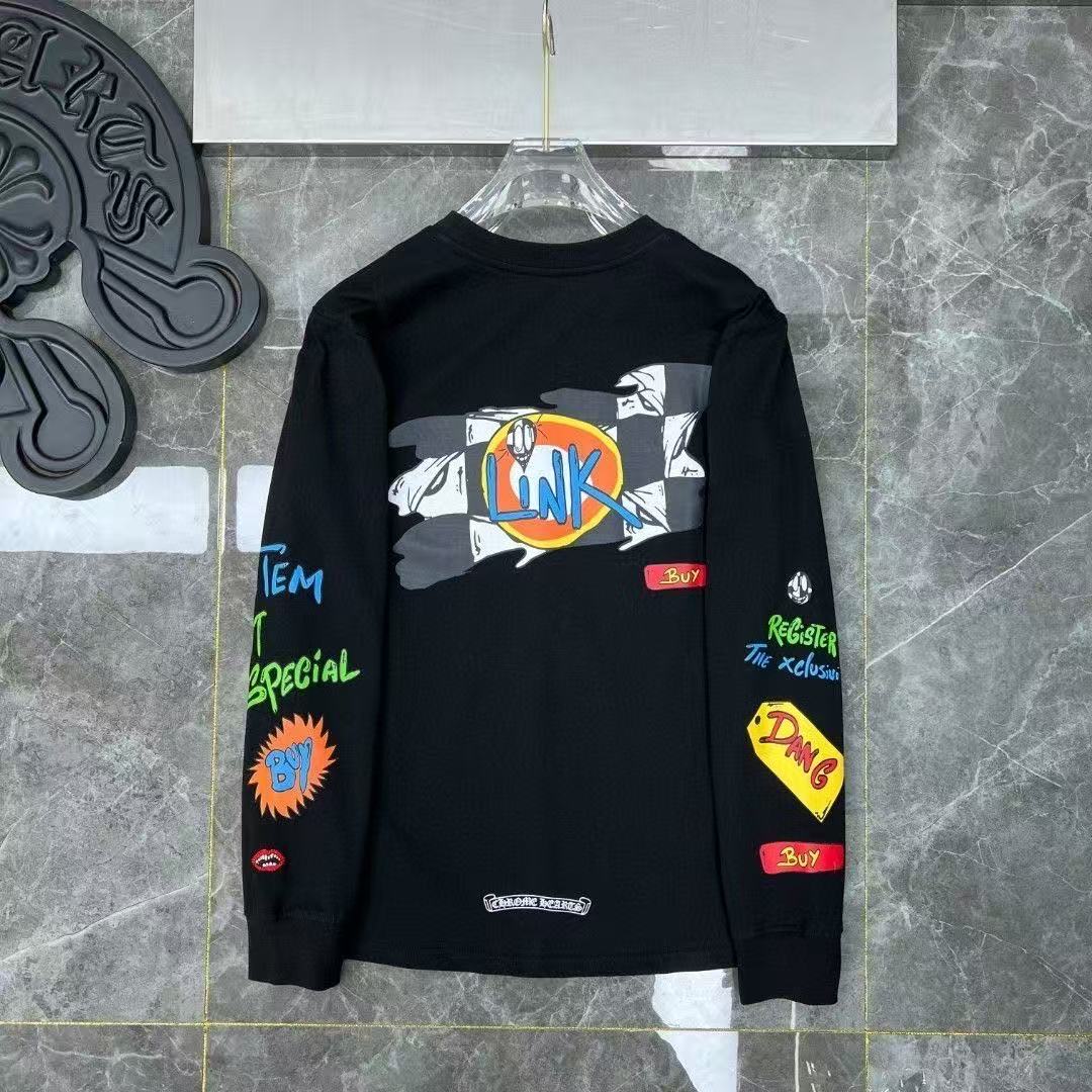 【Chrome Hearts】26SS MattyBoy Linkグラフィック&マルチポップアートアームプリント 長袖Tシャツ 1 【Chrome Hearts】26SS MattyBoy Linkグラフィック&マルチポップアートアームプリント 長袖Tシャツ
