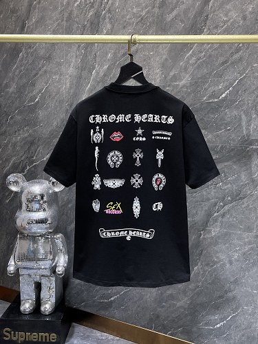 【Chrome Hearts】26SS ダメージ加工 クロス刺繍 グラフィティ 半袖Tシャツ オーバーサイズ メンズ レディース 【8977】 2 【Chrome Hearts】26SS ダメージ加工 クロス刺繍 グラフィティ 半袖Tシャツ オーバーサイズ メンズ レディース 【8977】 - 画像 (2)