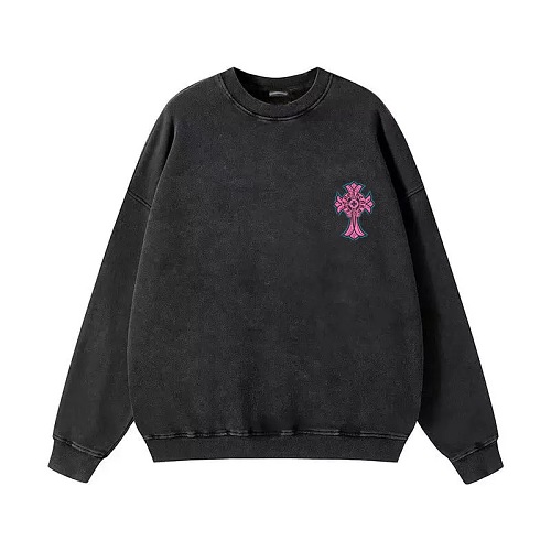 【Chrome Hearts】ホースシュー フローラルクロス クルーネックスウェット オーバーサイズ バックプリント メンズ レディース ストリート 韓国ファッション Y2K 人気【N09】 2 【Chrome Hearts】ホースシュー フローラルクロス クルーネックスウェット オーバーサイズ バックプリント メンズ レディース ストリート 韓国ファッション Y2K 人気【N09】 - 画像 (2)