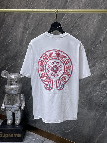 【Chrome Hearts】26SS ホースシュー クロス刺繍 ヘビーウェイト 半袖Tシャツ メンズ レディース ブラック ホワイト 【8968】 4 【Chrome Hearts】26SS ホースシュー クロス刺繍 ヘビーウェイト 半袖Tシャツ メンズ レディース ブラック ホワイト 【8968】 - 画像 (4)