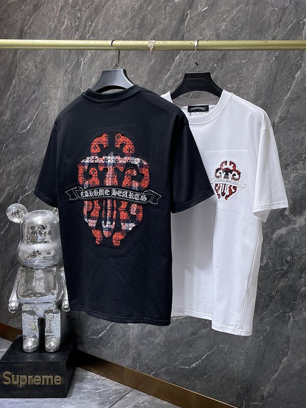 Chrome Hearts】26SS ソード クロス アップリケ刺繍 半袖Tシャツ 270g