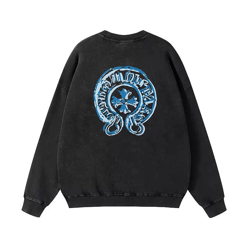 【Chrome Hearts】ヴィンテージ ウォッシュ クルーネックスウェット ホースシュー クロス ロゴ オーバーサイズ メンズ レディース 【N13】 3 【Chrome Hearts】ヴィンテージ ウォッシュ クルーネックスウェット ホースシュー クロス ロゴ オーバーサイズ メンズ レディース 【N13】 - 画像 (3)