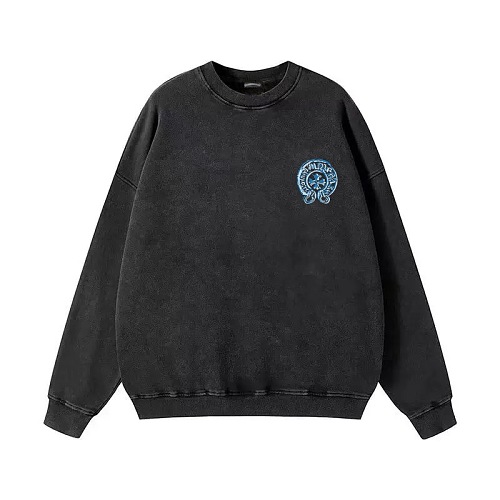 【Chrome Hearts】ヴィンテージ ウォッシュ クルーネックスウェット ホースシュー クロス ロゴ オーバーサイズ メンズ レディース 【N13】 4 【Chrome Hearts】ヴィンテージ ウォッシュ クルーネックスウェット ホースシュー クロス ロゴ オーバーサイズ メンズ レディース 【N13】 - 画像 (4)