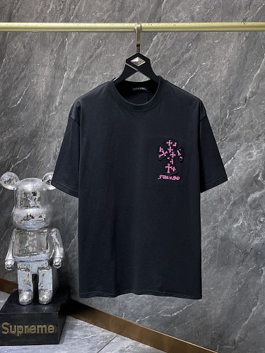 【Chrome Hearts】26SS ビッグクロス アップリケ刺繍 半袖Tシャツ オーバーサイズ メンズ レディース ストリートファッション 【8960】 3 【Chrome Hearts】26SS ビッグクロス アップリケ刺繍 半袖Tシャツ オーバーサイズ メンズ レディース ストリートファッション 【8960】 - 画像 (3)