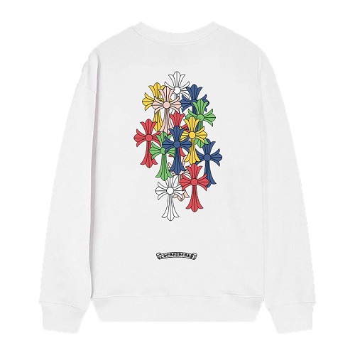CHROME HEARTS マルチカラー クルーネック スウェット Chrome Hearts】26SS マルチカラー セメタリーセブンスタークロス