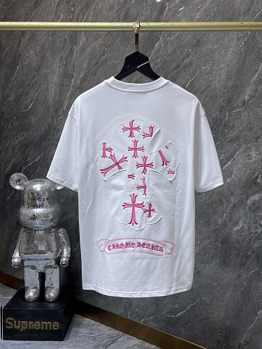 【Chrome Hearts】26SS ビッグクロス アップリケ刺繍 半袖Tシャツ オーバーサイズ メンズ レディース ストリートファッション 【8960】 4 【Chrome Hearts】26SS ビッグクロス アップリケ刺繍 半袖Tシャツ オーバーサイズ メンズ レディース ストリートファッション 【8960】 - 画像 (4)