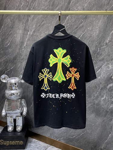 【Chrome Hearts】26SS クロス グラフィティ ハンドペイント 半袖Tシャツ オーバーサイズ メンズ レディース ストリートファッション 【8959】 2 【Chrome Hearts】26SS クロス グラフィティ ハンドペイント 半袖Tシャツ オーバーサイズ メンズ レディース ストリートファッション 【8959】 - 画像 (2)