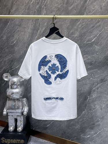 【Chrome Hearts】26SS ウォッシュド ホースシュー アップリケ刺繍 半袖Tシャツ 280g ヘビーウェイト メンズ レディース 【8979】 4 【Chrome Hearts】26SS ウォッシュド ホースシュー アップリケ刺繍 半袖Tシャツ 280g ヘビーウェイト メンズ レディース 【8979】 - 画像 (4)