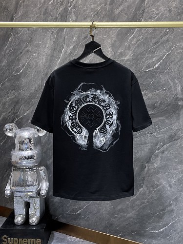 【Chrome Hearts】26SS ホースシュー クロス刺繍 ハンドペイント 半袖Tシャツ 280g ヘビーウェイト メンズ レディース 【995】 2 【Chrome Hearts】26SS ホースシュー クロス刺繍 ハンドペイント 半袖Tシャツ 280g ヘビーウェイト メンズ レディース 【995】 - 画像 (2)