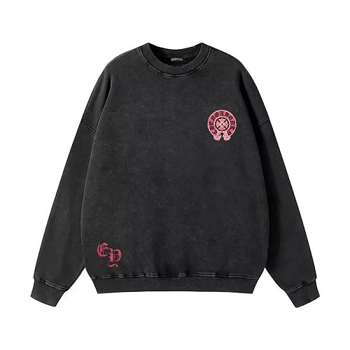 【Chrome Hearts】ホースシュー フローラルクロス クルーネックスウェット バックプリント オーバーサイズ メンズ レディース ストリート 韓国ファッション Y2K 人気【N03】 2 【Chrome Hearts】ホースシュー フローラルクロス クルーネックスウェット バックプリント オーバーサイズ メンズ レディース ストリート 韓国ファッション Y2K 人気【N03】 - 画像 (2)