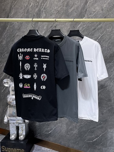 【Chrome Hearts】26SS ダメージ加工 クロス刺繍 グラフィティ 半袖Tシャツ オーバーサイズ メンズ レディース 【8977】 1 【Chrome Hearts】26SS ダメージ加工 クロス刺繍 グラフィティ 半袖Tシャツ オーバーサイズ メンズ レディース 【8977】