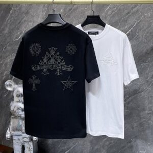 ホーム 20 【Chrome Hearts】26SS クロス刺繍 ローラースタイル 半袖Tシャツ オーバーサイズ メンズ レディース ストリートファッション【88972】