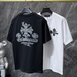 【激安】Chrome Hearts T-shirts クロムハーツ Tシャツ 半袖 サンスクリットホースシュー【8218】