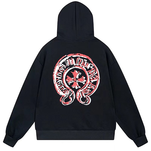Chrome Hearts ホースシュークロスロゴ ヴィンテージプリント パーカー オーバーサイズ フーディー メンズ レディース 【E05】 1 Chrome Hearts ホースシュークロスロゴ ヴィンテージプリント パーカー オーバーサイズ フーディー メンズ レディース 【E05】