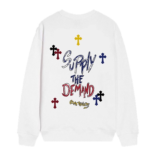 【Chrome Hearts】26SS SUPPLY THE DEMAND グラフィティレタリング&マルチカラーCHプラス クルーネック スウェット トレーナー(長袖・ユニセックス・オーバーサイズ)【D35】 3 【Chrome Hearts】26SS SUPPLY THE DEMAND グラフィティレタリング&マルチカラーCHプラス クルーネック スウェット トレーナー(長袖・ユニセックス・オーバーサイズ)【D35】 - 画像 (3)