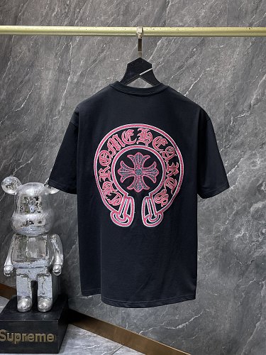 【Chrome Hearts】26SS ホースシュー クロス刺繍 ヘビーウェイト 半袖Tシャツ メンズ レディース ブラック ホワイト 【8968】 2 【Chrome Hearts】26SS ホースシュー クロス刺繍 ヘビーウェイト 半袖Tシャツ メンズ レディース ブラック ホワイト 【8968】 - 画像 (2)