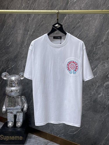 【Chrome Hearts】26SS ホースシュー クロス刺繍 ヘビーウェイト 半袖Tシャツ メンズ レディース ブラック ホワイト 【8968】 5 【Chrome Hearts】26SS ホースシュー クロス刺繍 ヘビーウェイト 半袖Tシャツ メンズ レディース ブラック ホワイト 【8968】 - 画像 (5)