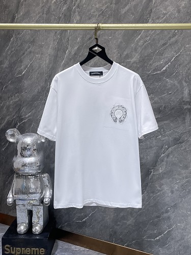 【Chrome Hearts】26SS ホースシュー クロス刺繍 ハンドペイント 半袖Tシャツ 280g ヘビーウェイト メンズ レディース 【995】 5 【Chrome Hearts】26SS ホースシュー クロス刺繍 ハンドペイント 半袖Tシャツ 280g ヘビーウェイト メンズ レディース 【995】 - 画像 (5)
