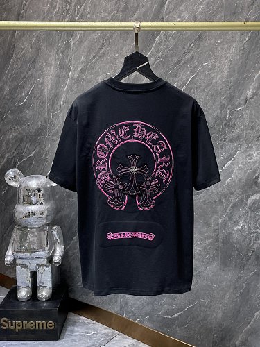 【激安】Chrome Hearts T-shirts クロムハーツ Tシャツ 半袖 刺繍 ホースシュー【8955】 2 【激安】Chrome Hearts T-shirts クロムハーツ Tシャツ 半袖 刺繍 ホースシュー【8955】 - 画像 (2)