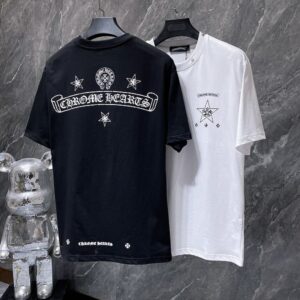 ホーム 8 【激安】Chrome Hearts 2026SS ホースシュー スター リベット Tシャツ 【8956】