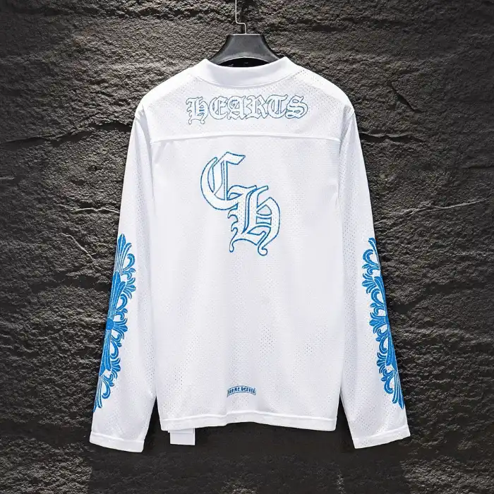 Chrome Hearts クロムハーツ 限定 メッシュ 長袖Tシャツ ロンT 黒 白