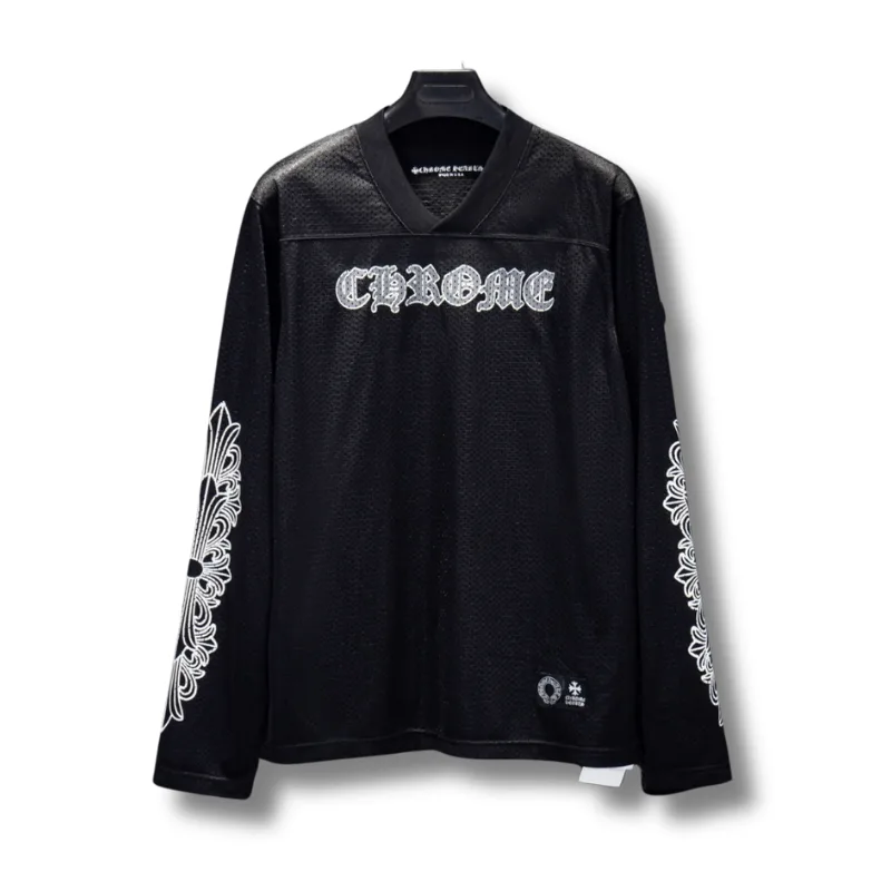 Chrome Hearts クロムハーツ 限定 メッシュ 長袖Tシャツ ロンT 黒 白