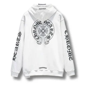 CHROME HEARTS 馬蹄ロンパース 12ヶ月 ホワイト Chrome Hearts クロムハーツ ジップパーカー 馬蹄 ロゴ 白 純棉
