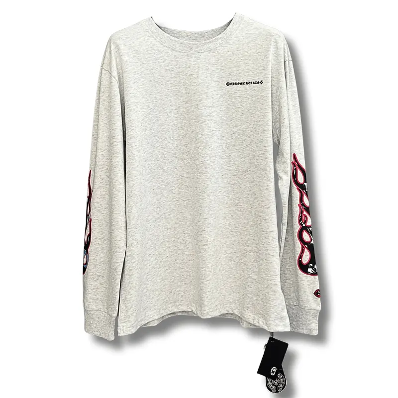 クロムハーツ マッティボーイ ロンT グレー M USA製 正規品 Chrome Hearts クロムハーツ × Matty Boy マティーボーイ PPO Brain